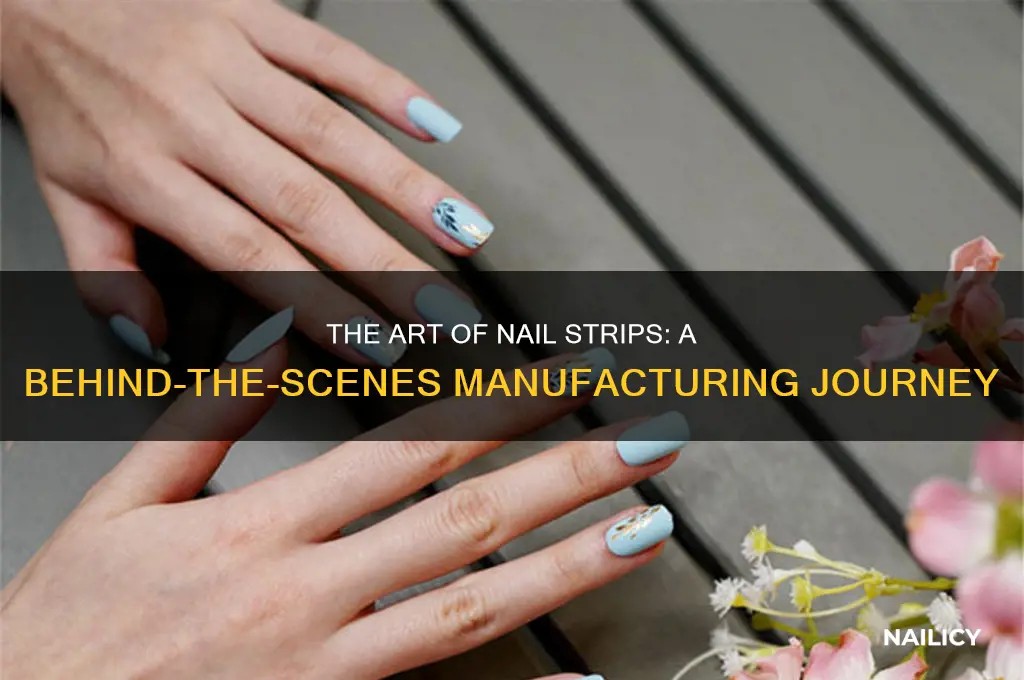 how are nail strips made