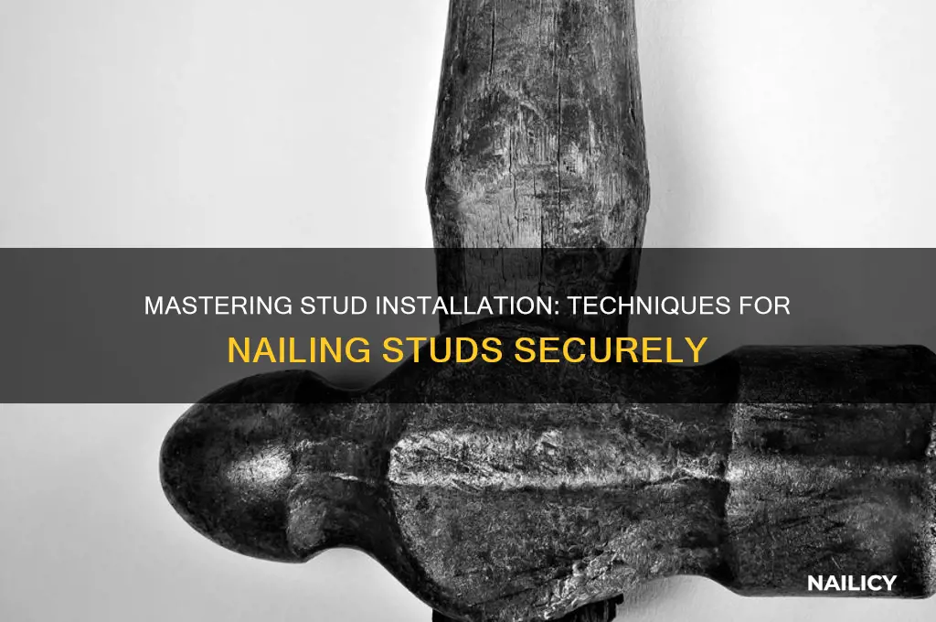 how are studs nailed