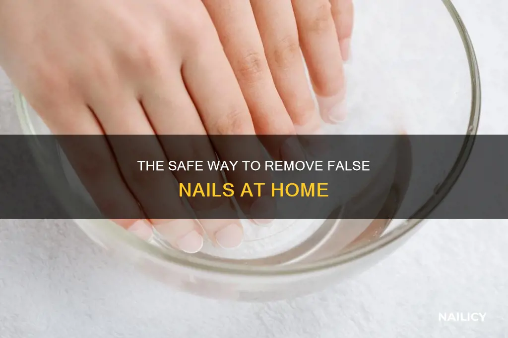 how best to remove false nails
