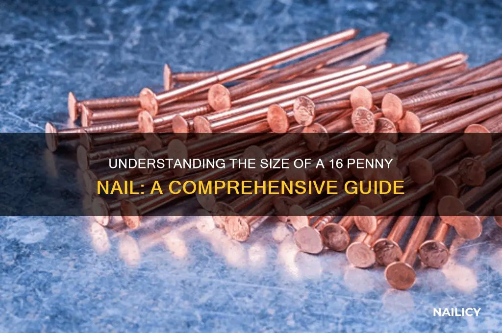 how big is à 16 penny nail