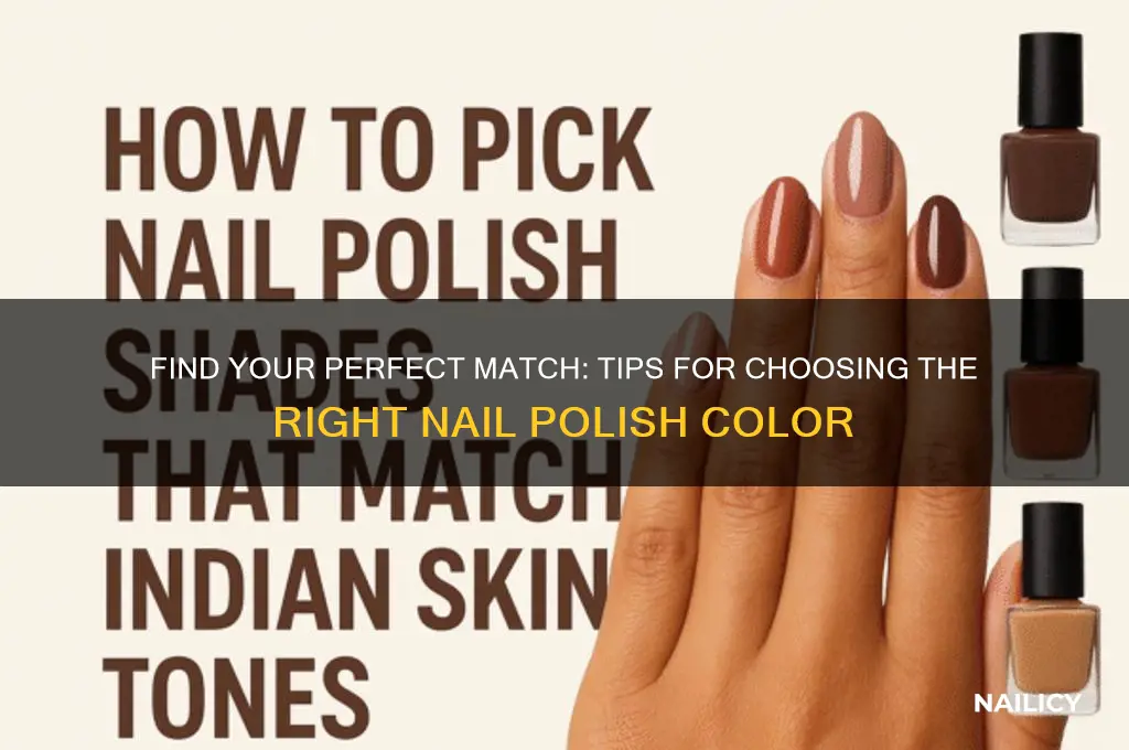 how ca you determie which nail polish color matches best