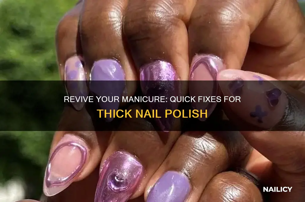 how can i fix thick nail polish