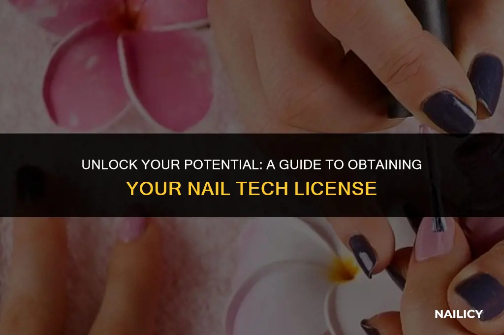 how can i get a nail tech license
