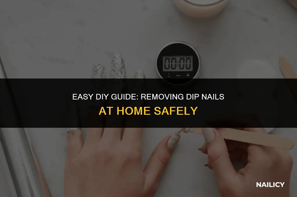 how can i get dip nails off at home