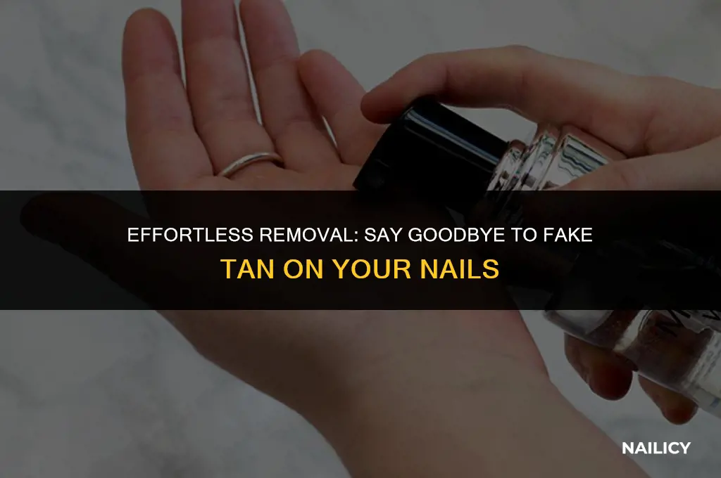 how can i get fake tan off my nails