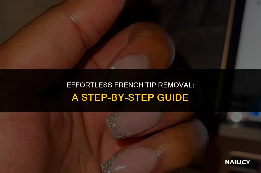 how can i get feench tip nail off mynails