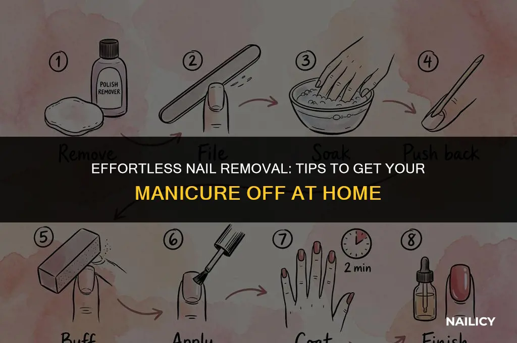 how can i get my mancure nail off