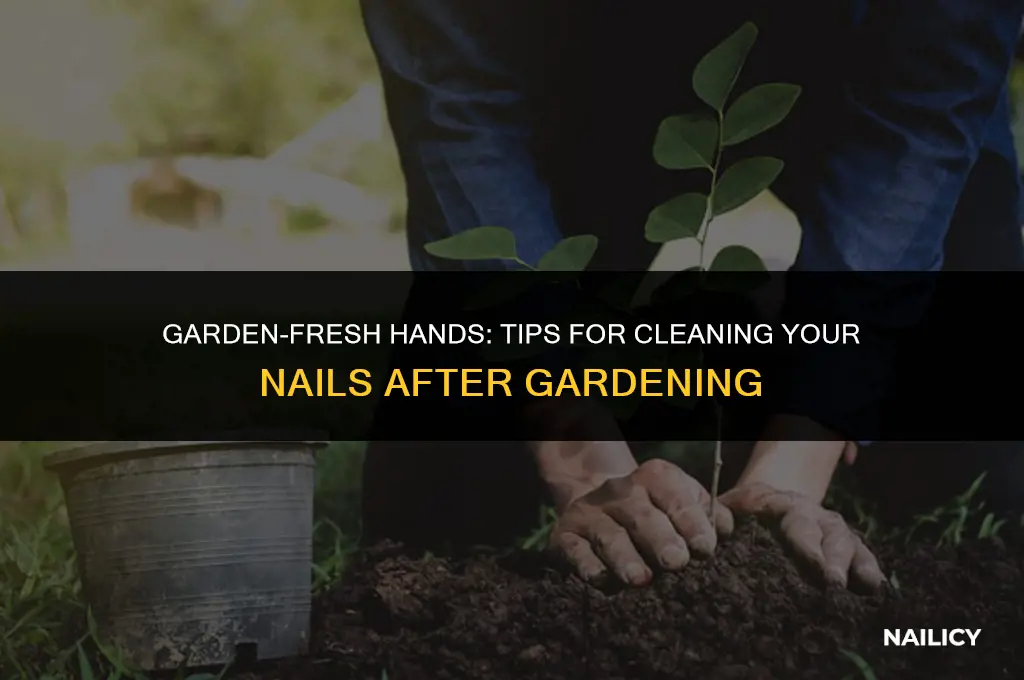 how can i get my nails clean after gardening