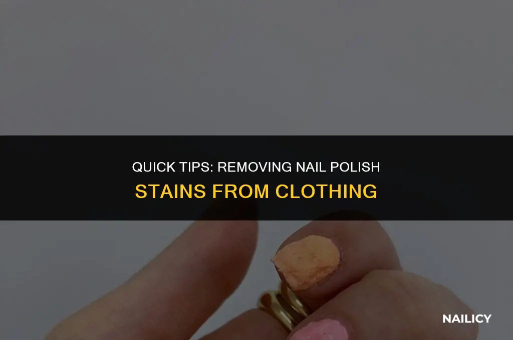 how can i get nail polish off my shirt