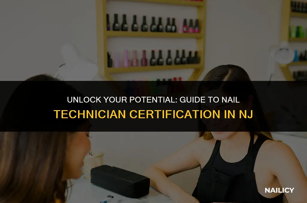 how can i get nail technician certification in nj