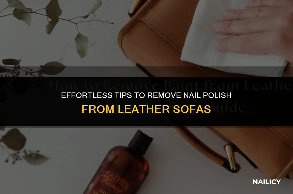 how can i get nail varnish off my leather sofa