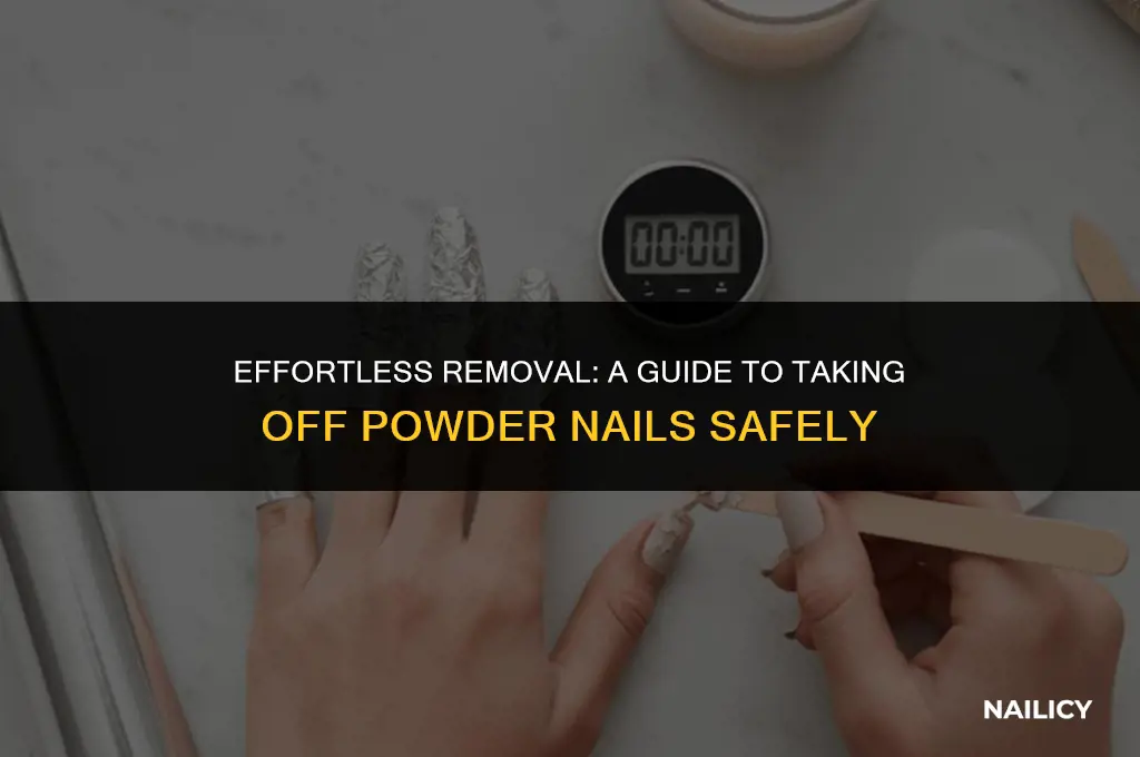 how can i get powder nails off