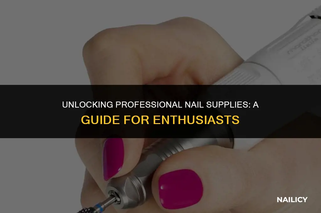 how can i get professional nail stuff without a lisence