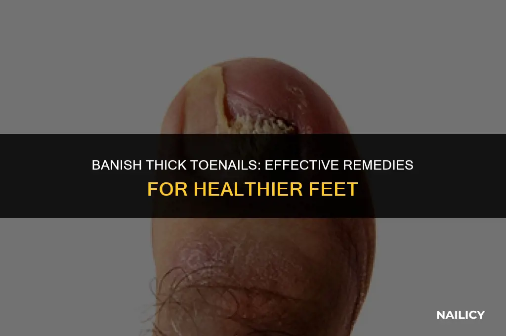 how can i get rid of thick toe nails