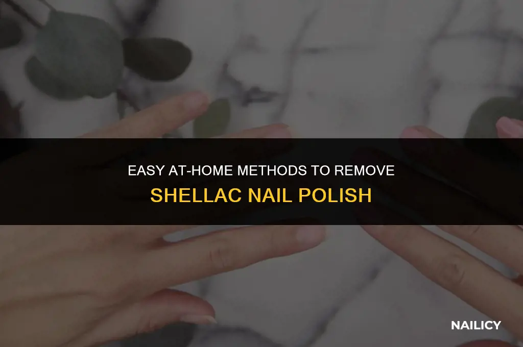 how can i get shellac off my nails at home