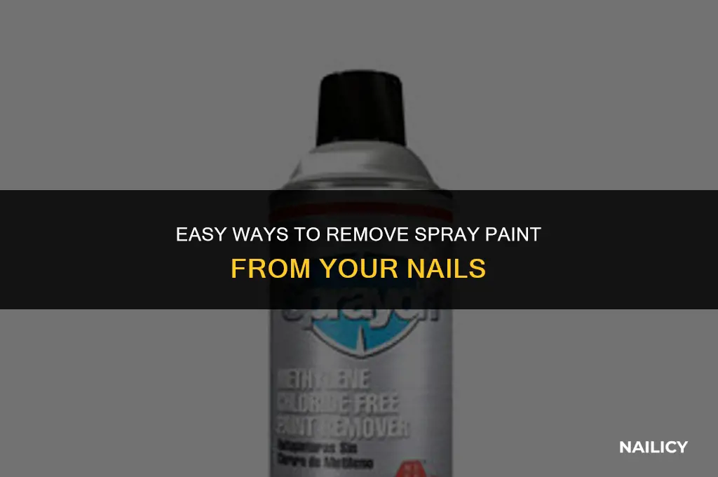 how can i get spray paint off my nails
