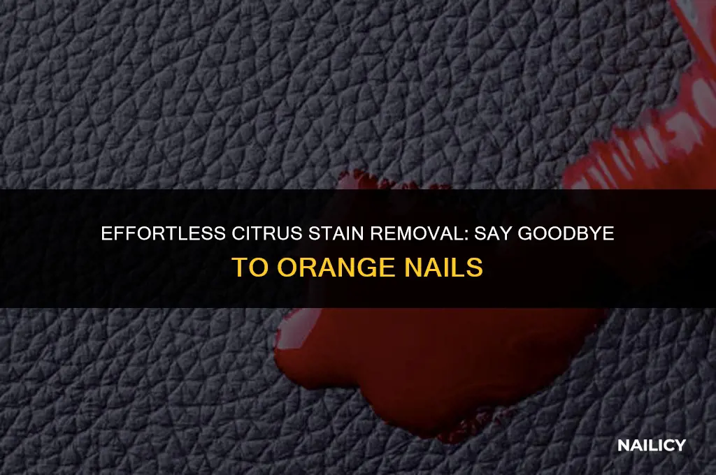 how can i get the orange off my nails