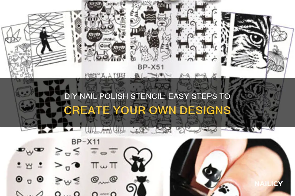 how can i make my own nail polish stencil