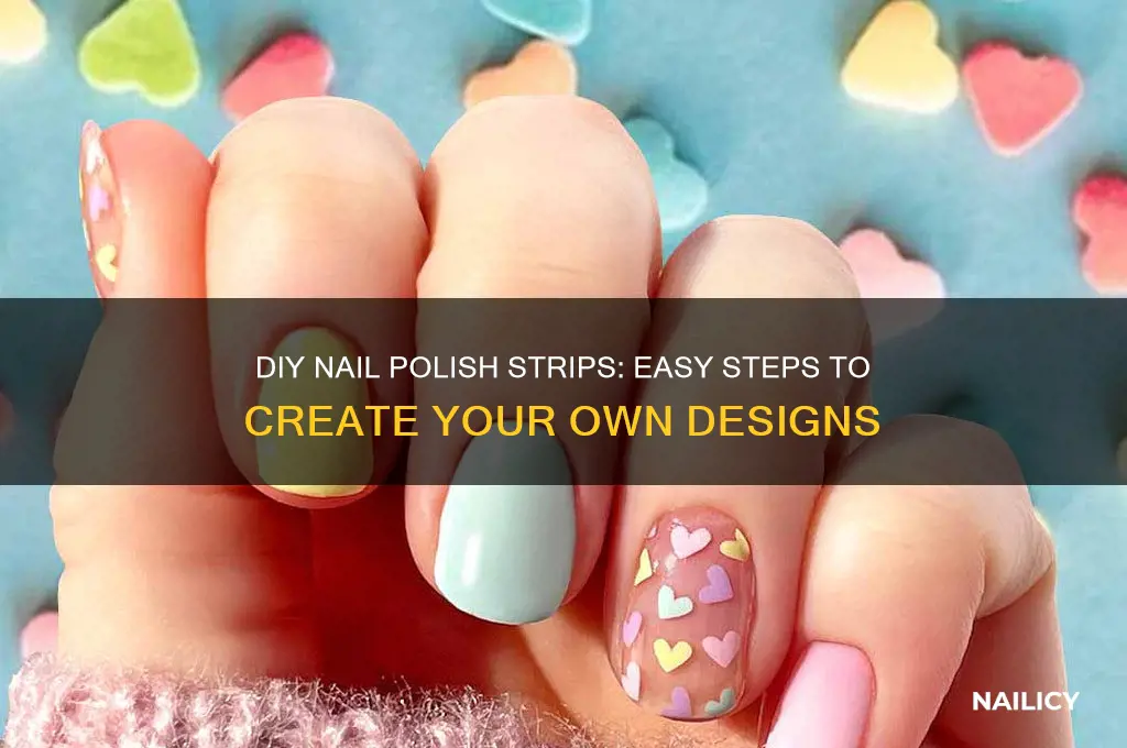 how can i make nail polish strips