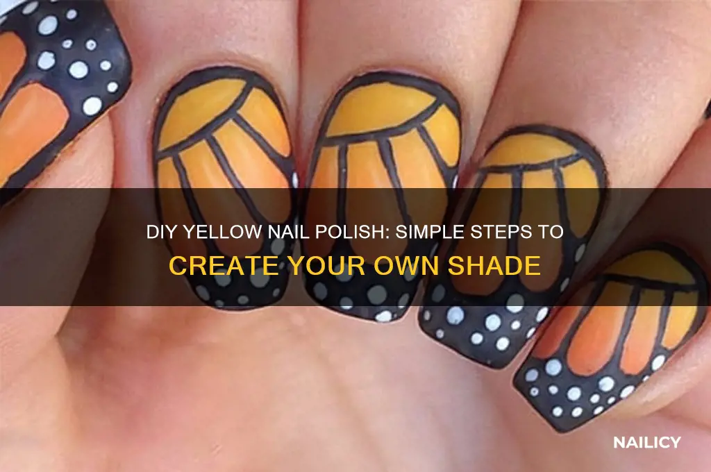 how can i make yellow nail polish
