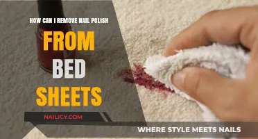 Removing Nail Polish Stains from Bed Sheets