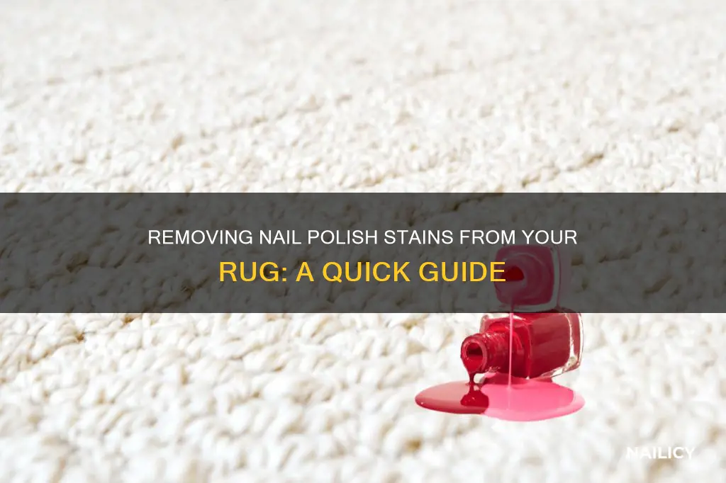 how can i remove nail polish from my rug