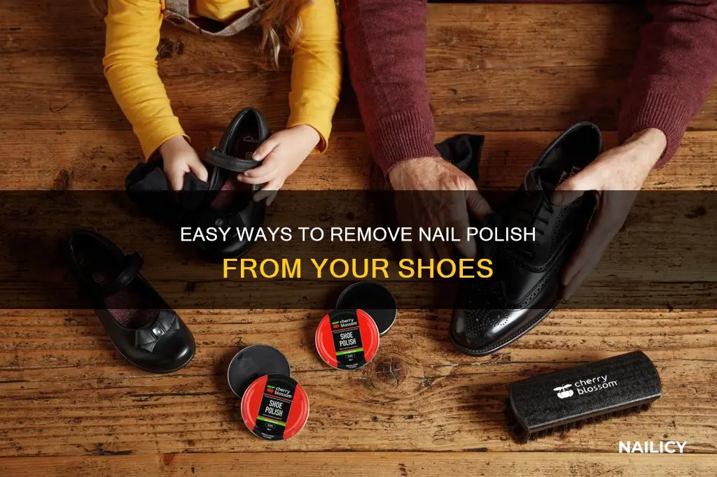 how can i remove nail polish from my shoes