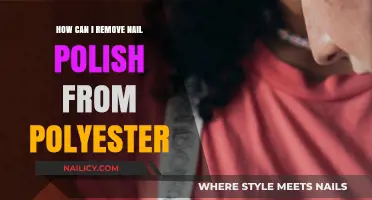 Erase Nail Polish Stains from Polyester Fabrics