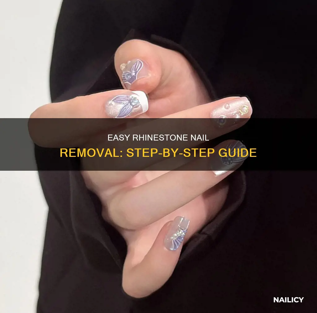 how can i remove rhinestones from nails