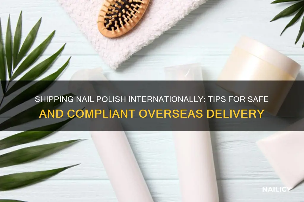 how can i send nail polish overseas