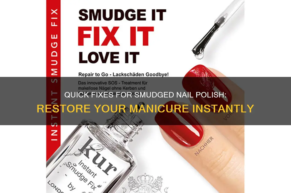 how can you fix nail polish smudge