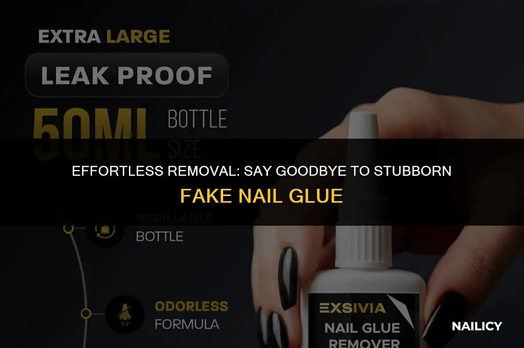 how can you get fake nail glue off your nails