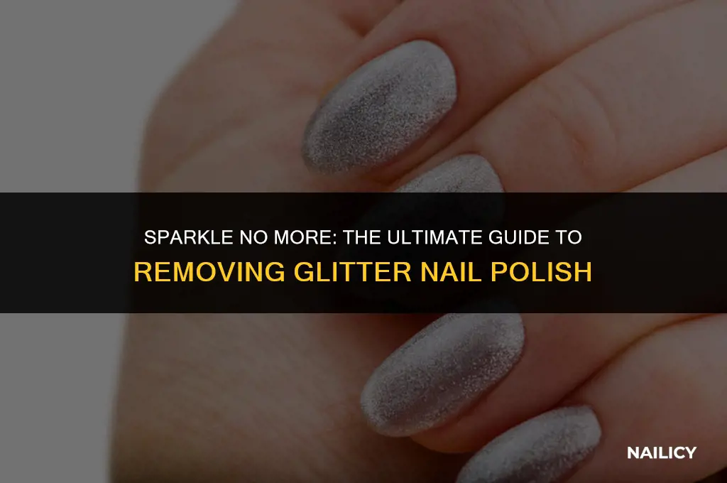 how can you get glitter nail polish off
