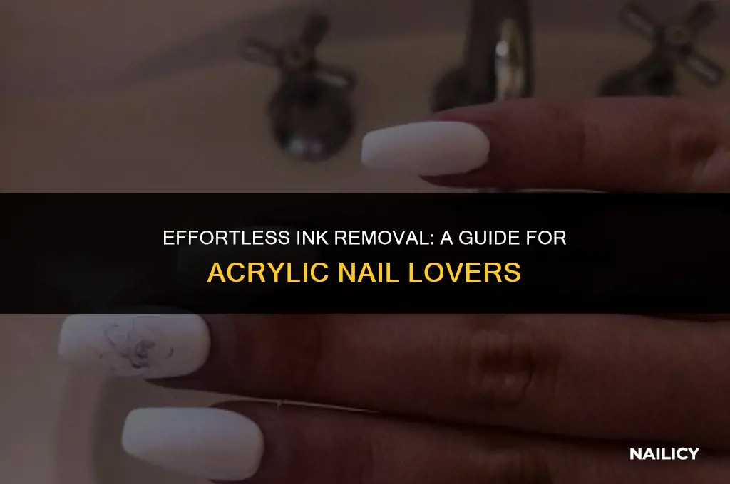 how can you get ink off of acrylic nails