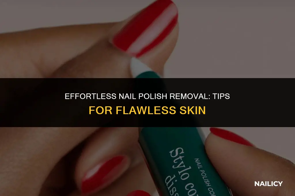how can you get nail polish off skin
