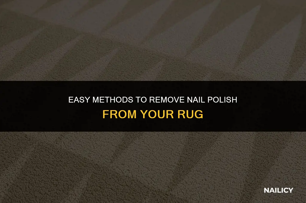 how can you get nail polish out of a rug
