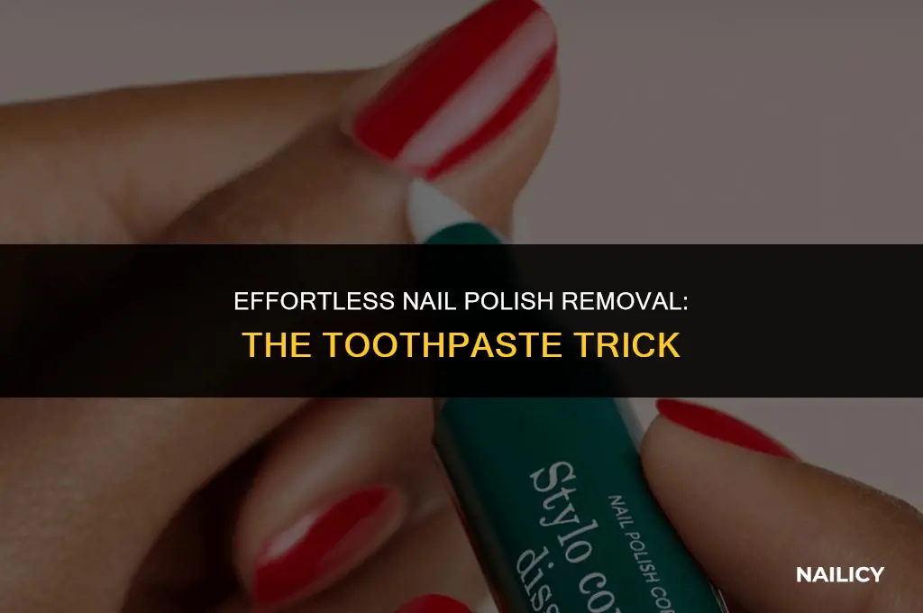 how can you get nail poshile off with toothbasth