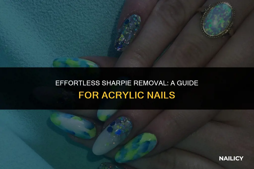 how can you get sharpie off acrylic nails