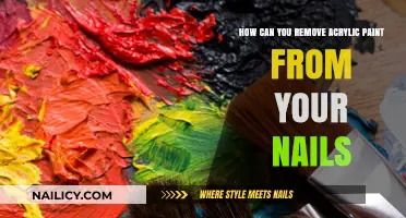 Quickly Remove Acrylic Paint from Nails