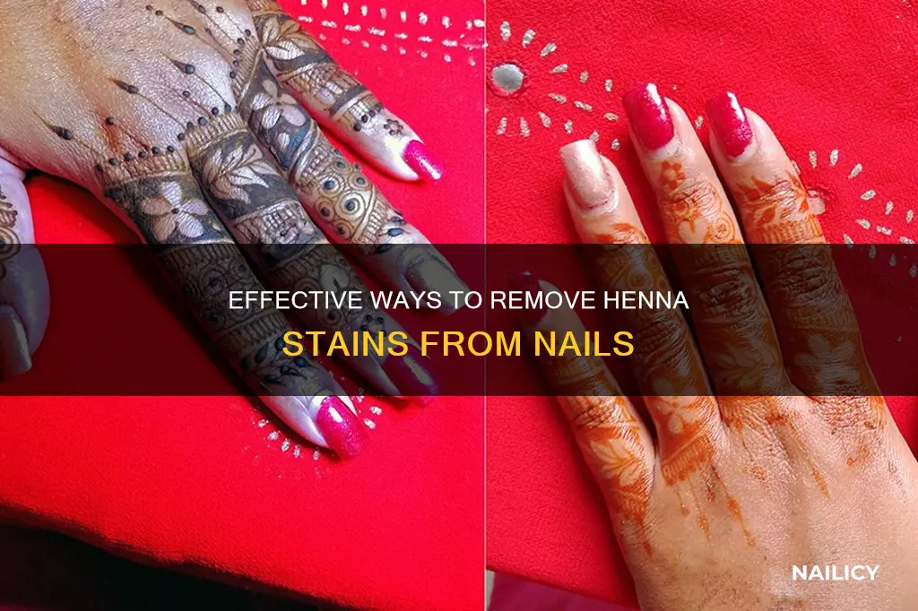 how can you remove henna from nails