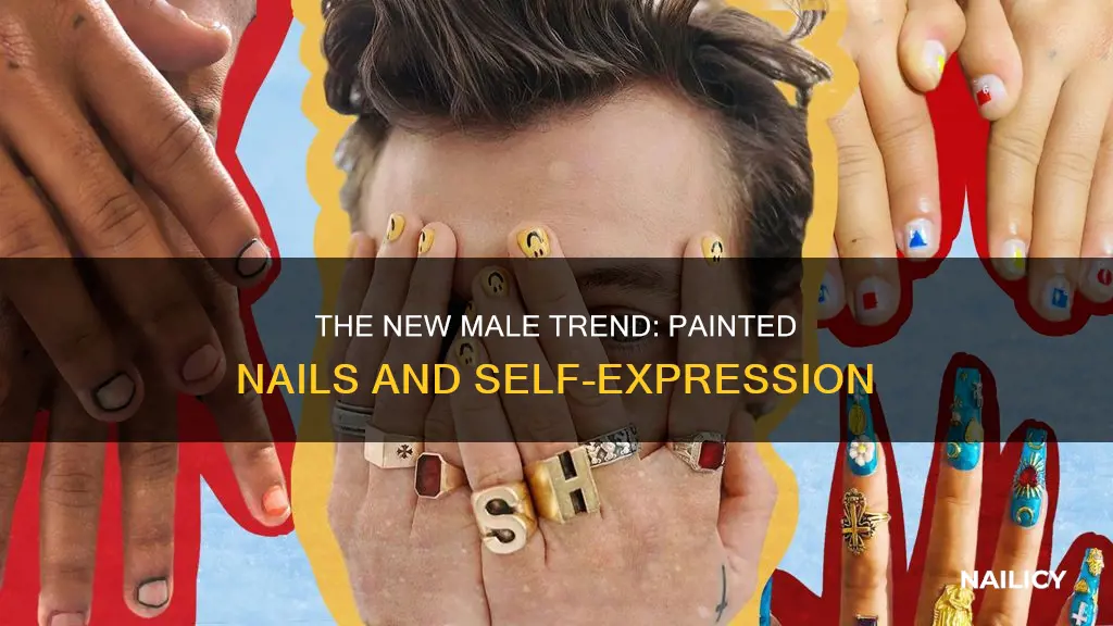 how come guys are painting a finger nail