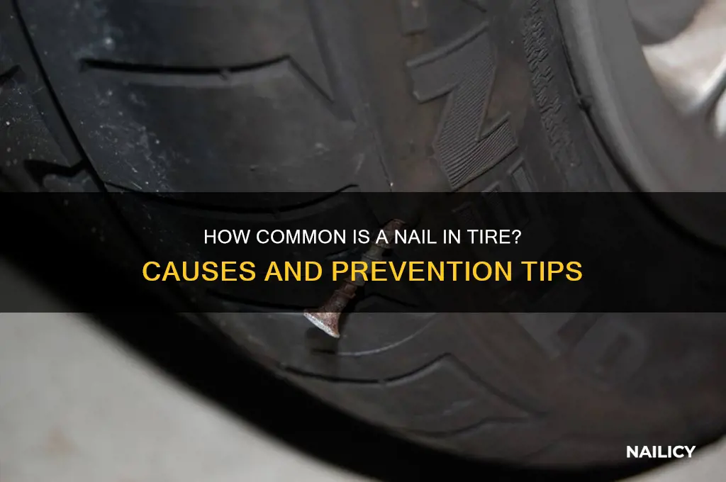 how common nail in tire