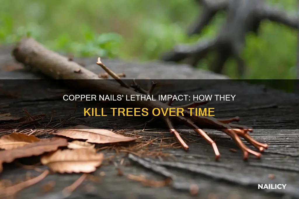 how copper nails kill trees