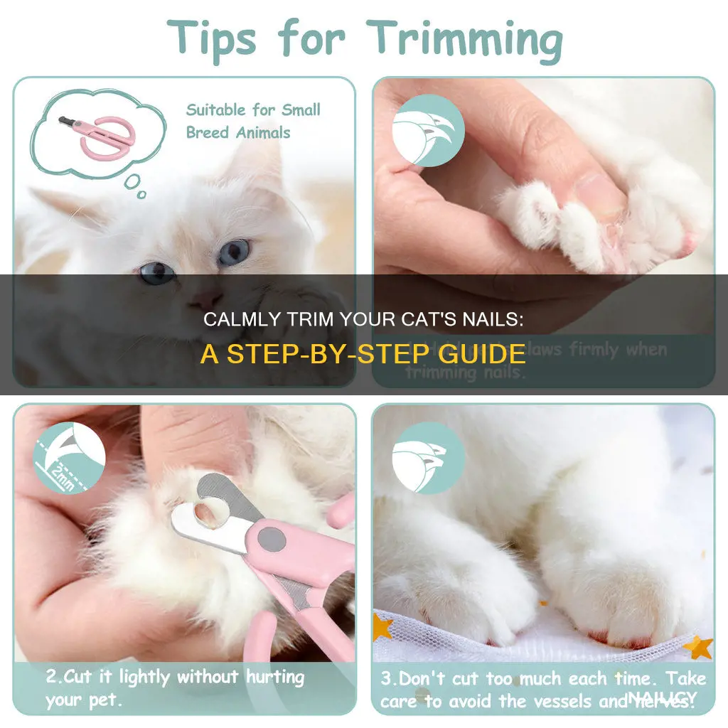 how cut a cats nails when they swat