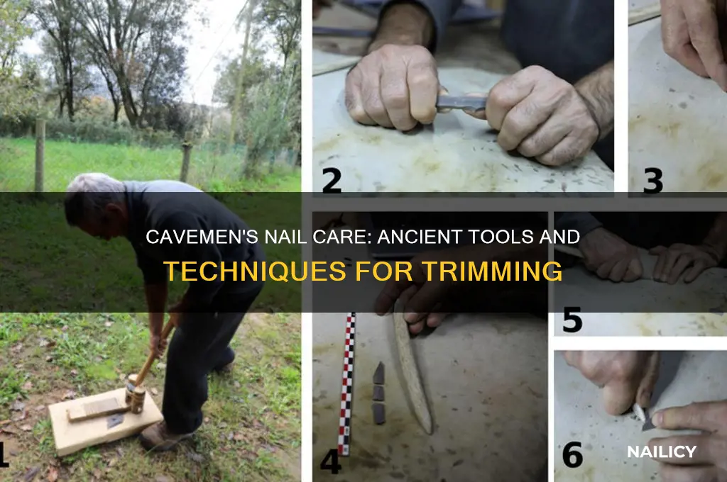how did cavemen clip nails