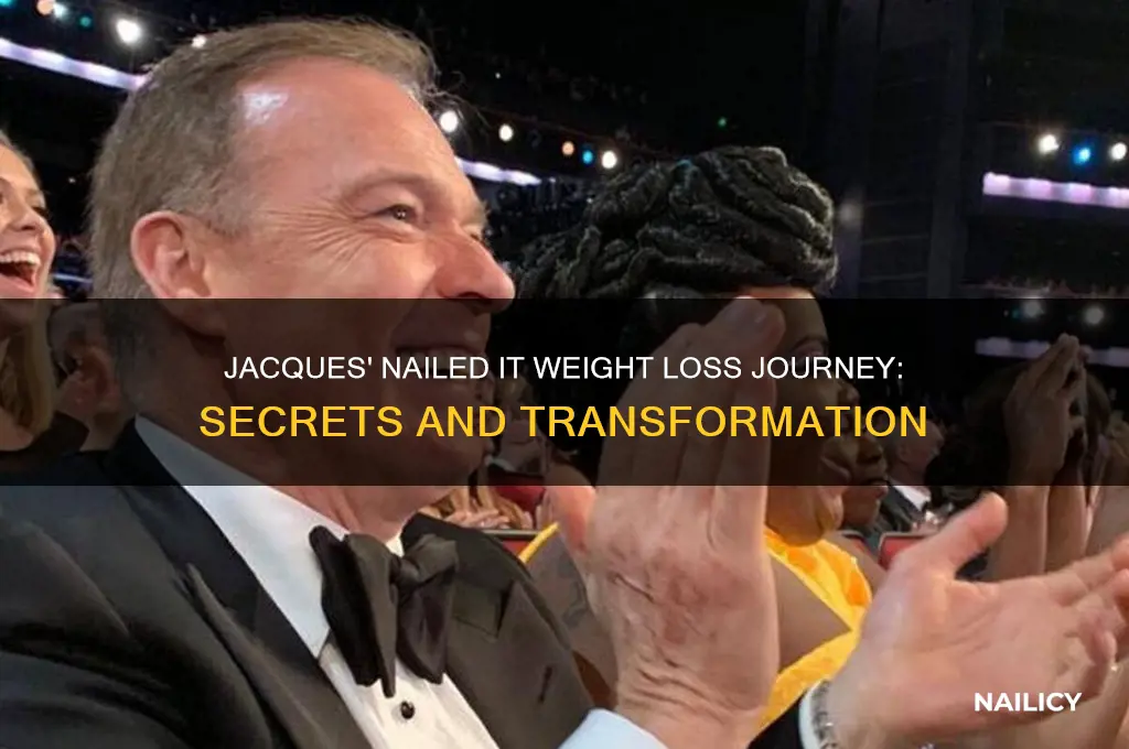 how did jacques from nailed it lose weight