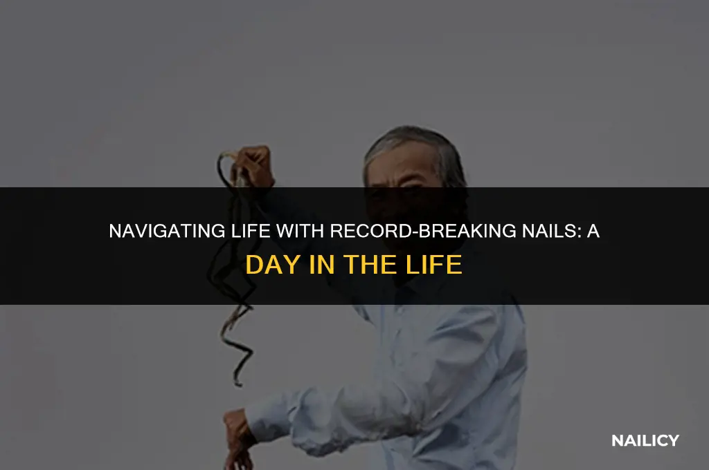 how did man with longest nails get around