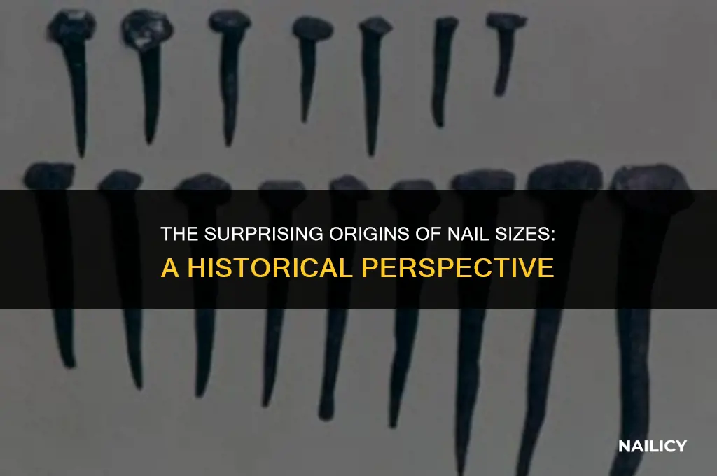 how did nail sizes get their name
