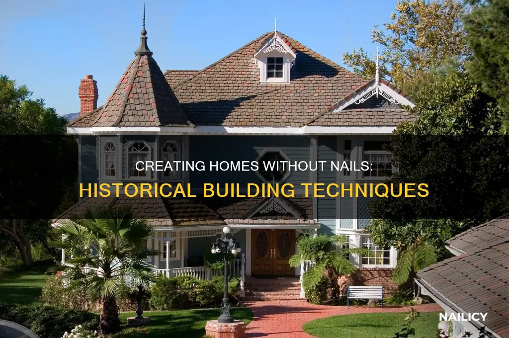 how did people make houses before nails