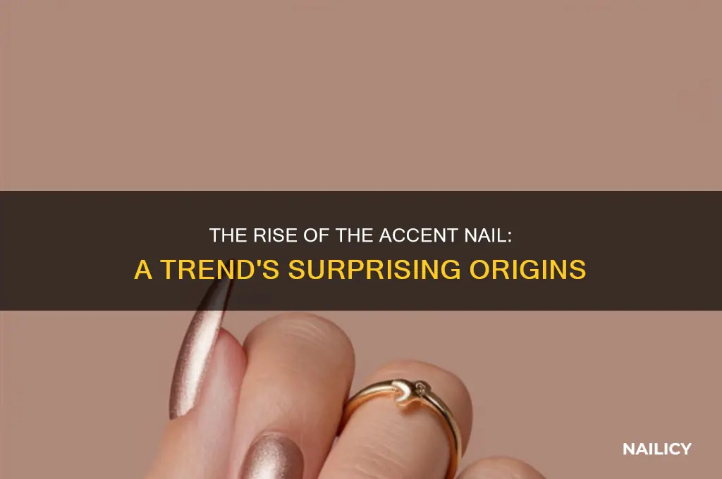how did the accent nail trend start